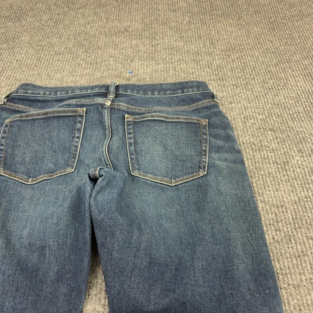 Uniqlo Jeans Mens 35x34 Blue Cotton Spandex Whiskering Casual Denim Streetwear